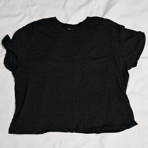 Torrid Black Pocket Tee Size 3(22-24)